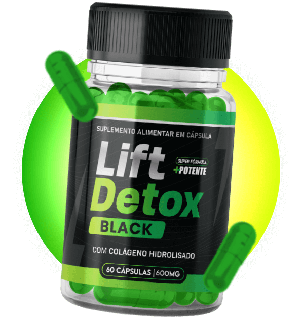 Pote suplemento Lift Detox Black que funciona para o emagrecimento